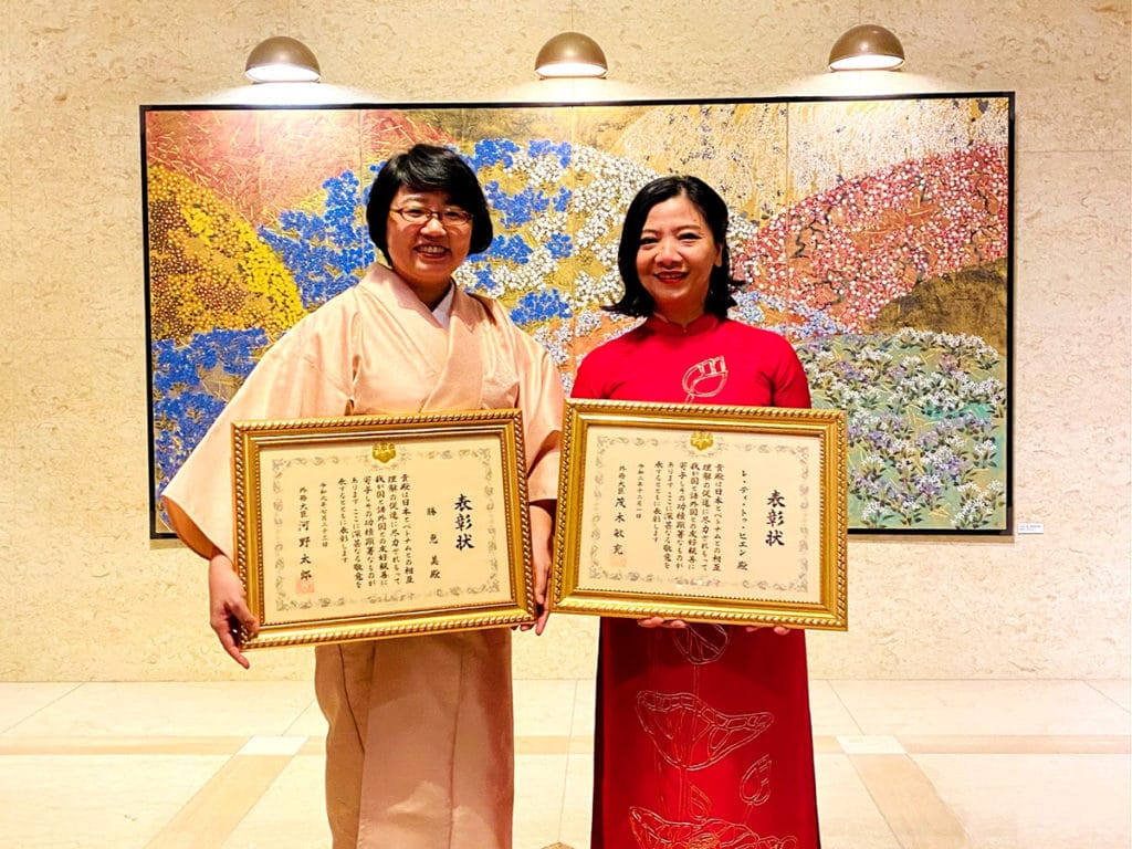 More Production Vietnam共同代表のレ・ティ・トゥ・ヒエンと勝恵美
